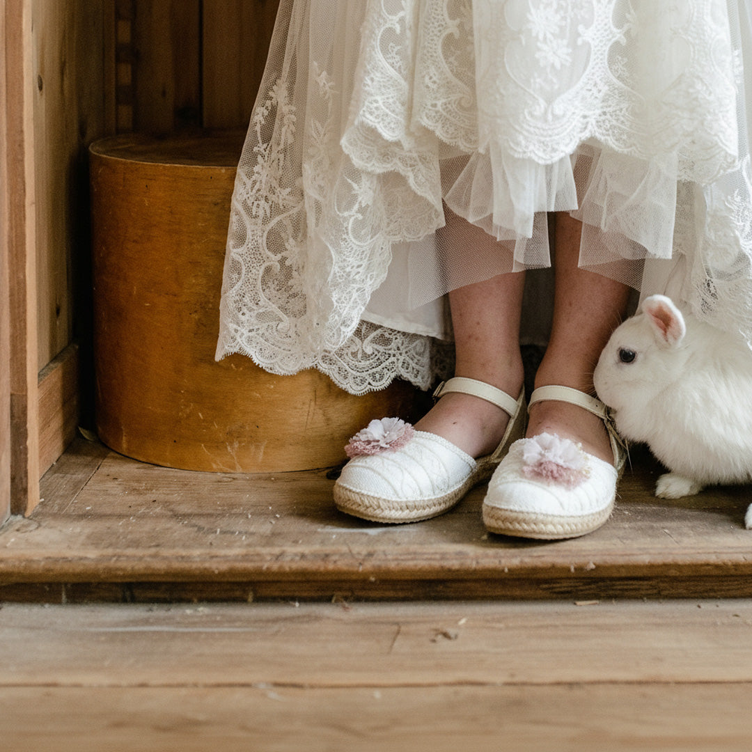 Alpargatas de comunion | Giselle rosa