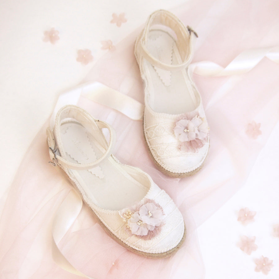Alpargatas de comunion | Giselle rosa