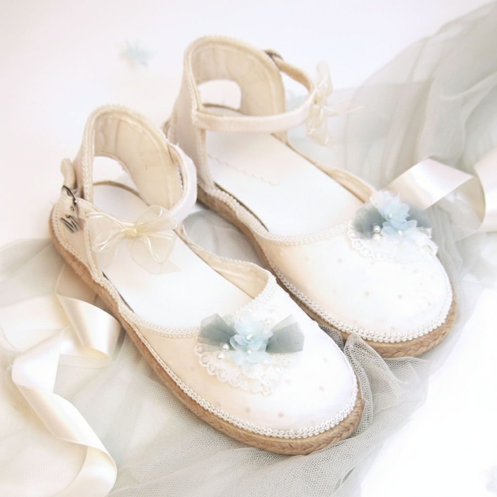 Alpargatas de comunion |Ingrid verde