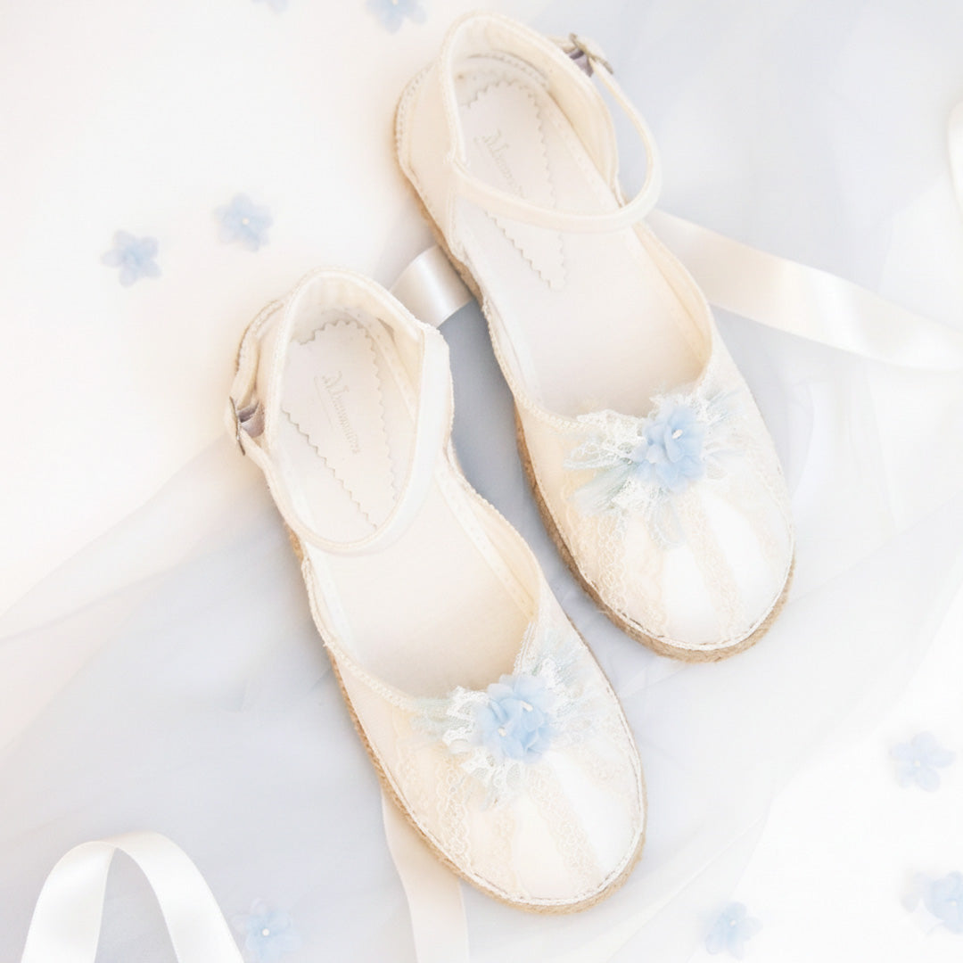 Alpargatas de arras|Ella azul