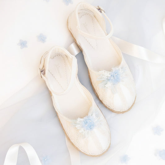 Alpargatas de arras|Ella azul