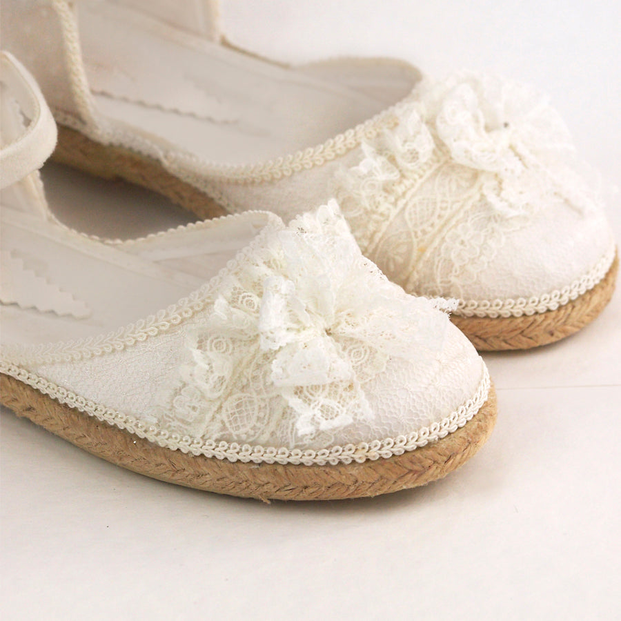 Alpargatas de ceremonia| Alana Blanco roto