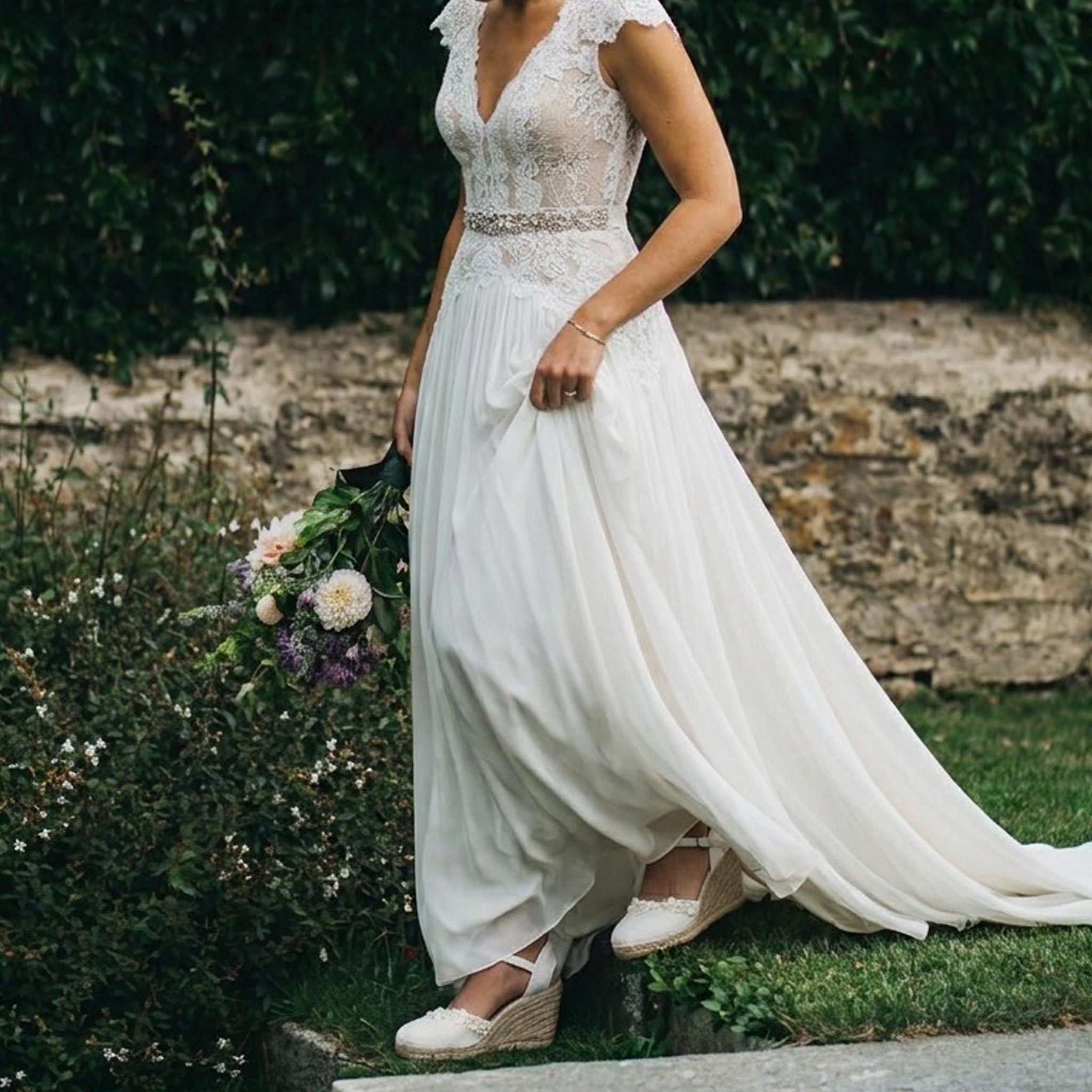 NUEVO | Alpargatas de novia Greta