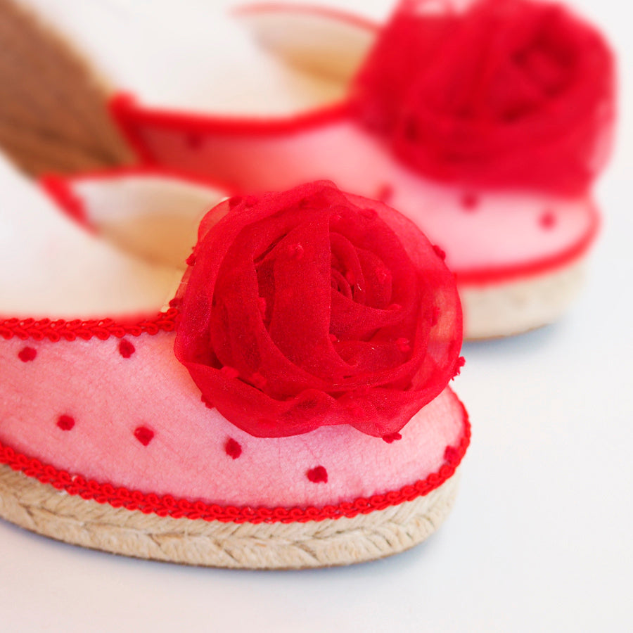 Alpargatas mujer| Rita rojo