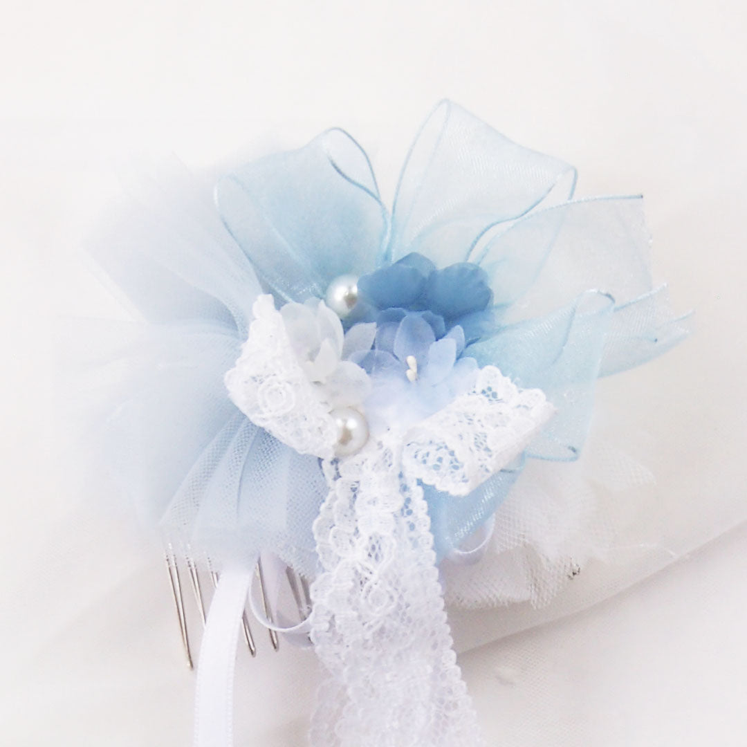 Tocado de comunion |Ingrid Azul