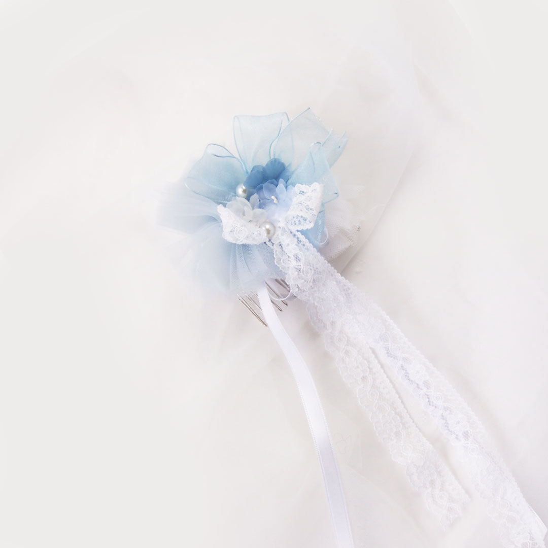 Tocado de comunion |Ingrid Azul