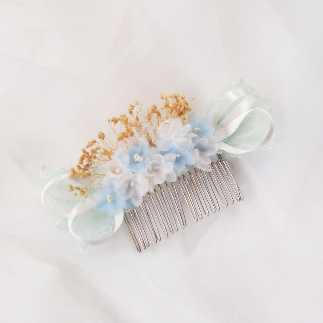 Tocado de comunion |Lis azul